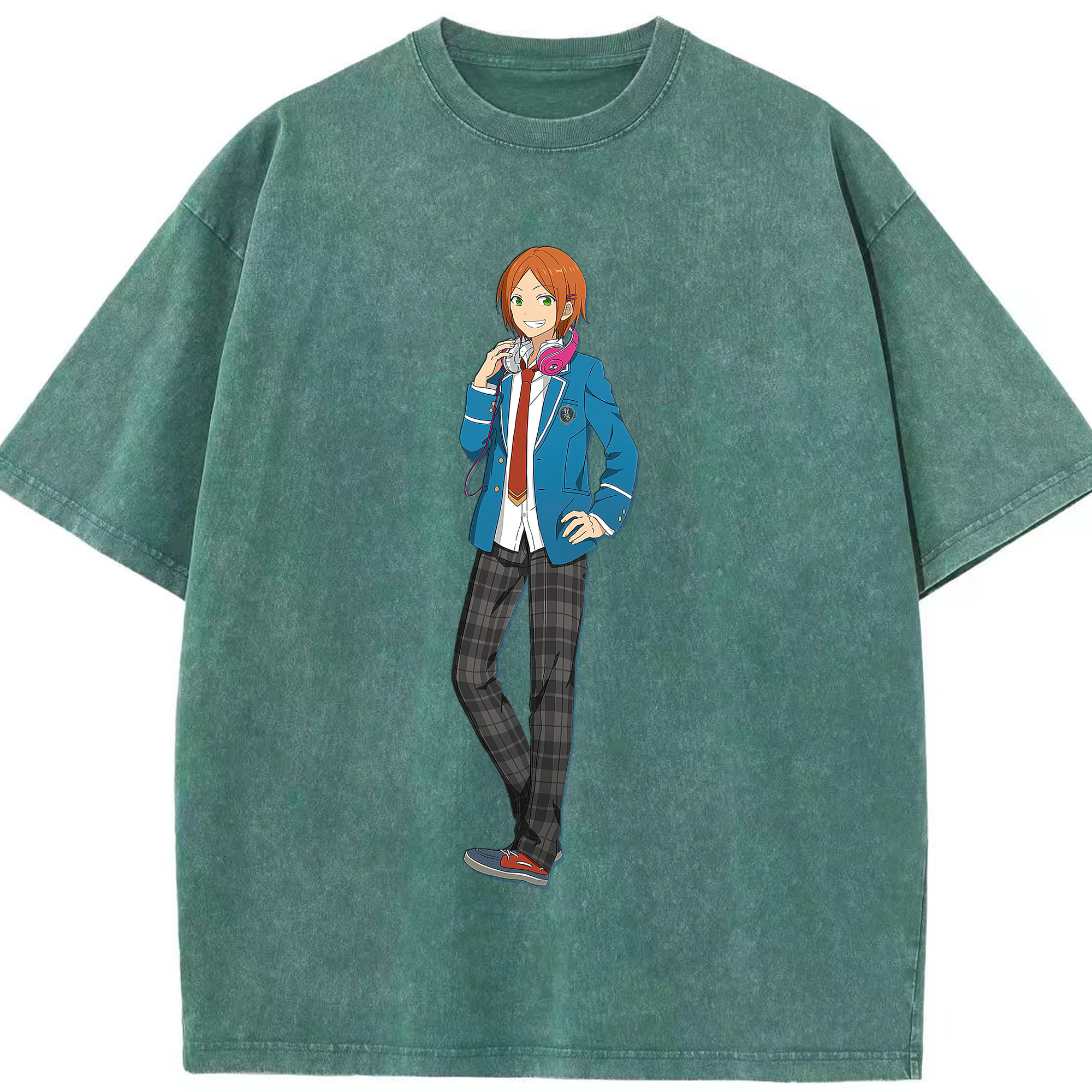 （画像用） あんさんぶるスターズ! Ensemble Stars 綿100% ヴィンテージ風 半袖Tシャツ（フロントプリント）
